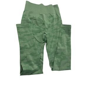 RAW WOMEN'S GREEN CAMO LEGGINGS SIZE SMALL NWT